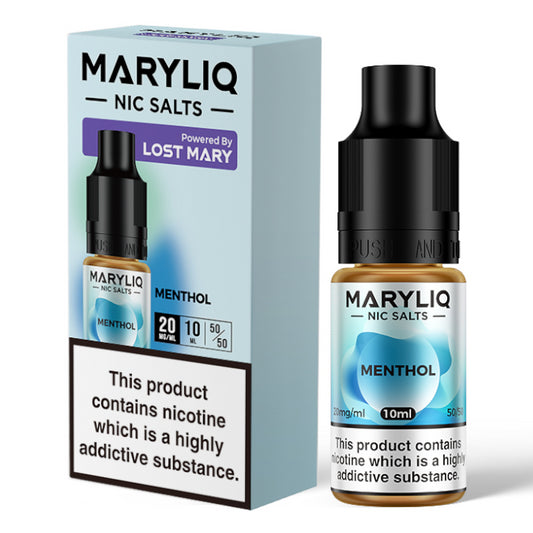 MaryLiq 10ml Nic Salts - Menthol