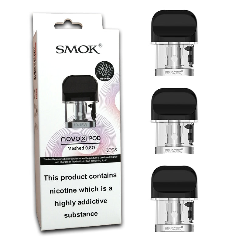 Smok Novo X Pod 2ml 0.8ohm Meshed (3 Pack)